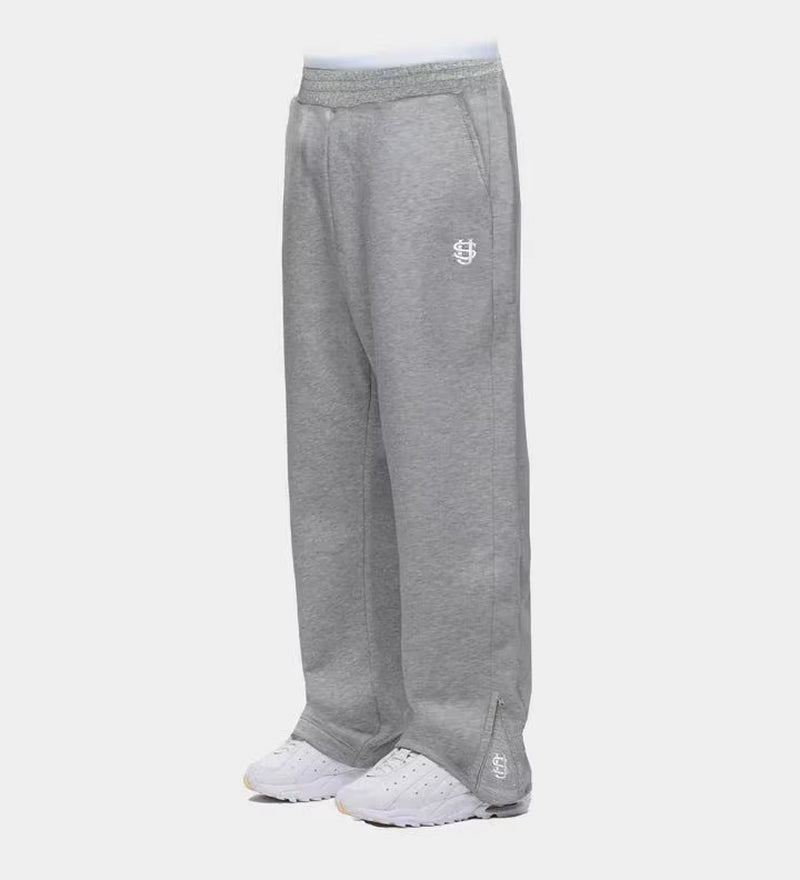Y2K Fashion Jogger Sweatpants Loose Embroidery Labeled Open Leg Wide Leg Pants Trendy Pocket Couple Straight Pants Men'S Hoodie